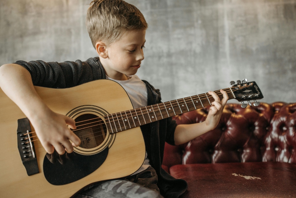 Gitarre Haltung