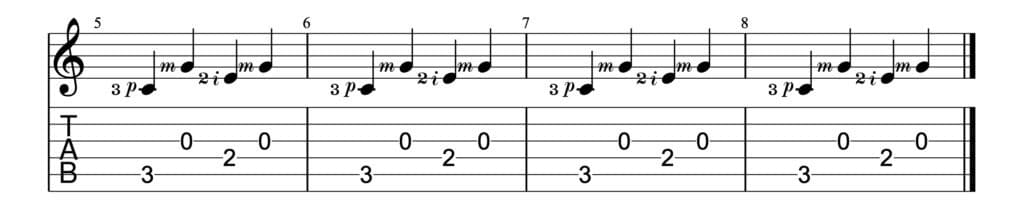 Fingerpicking Pattern 2