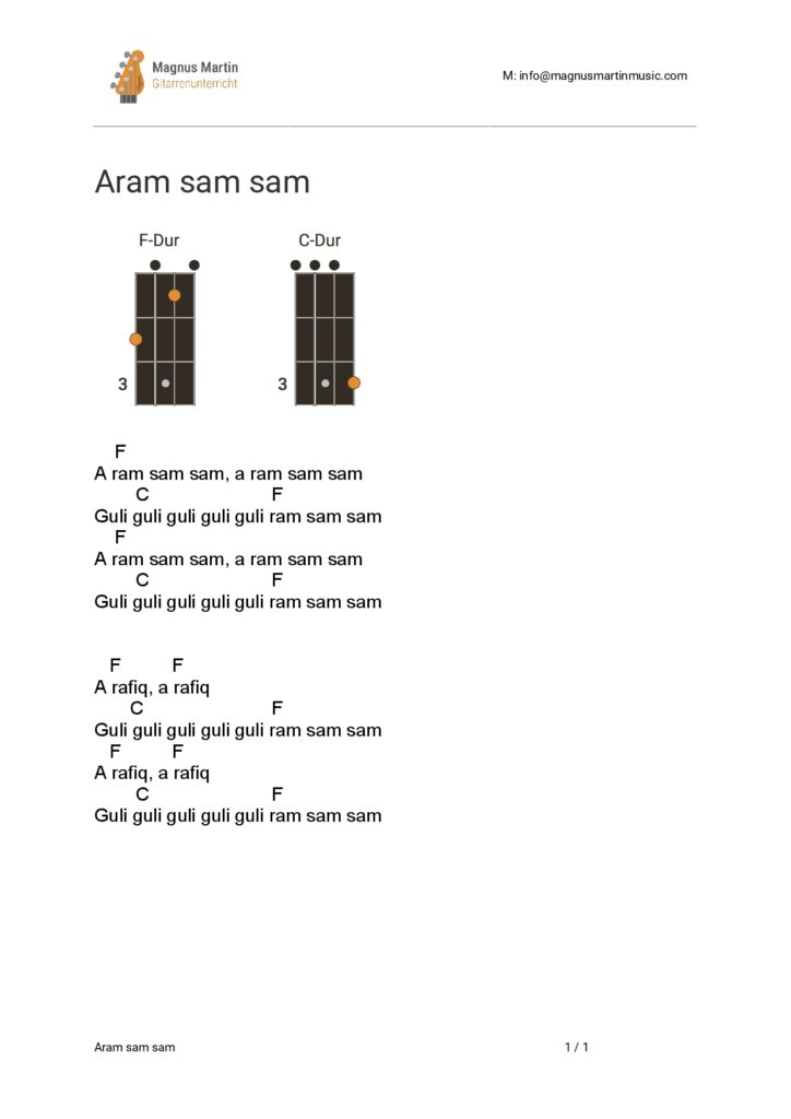 Aram sam sam