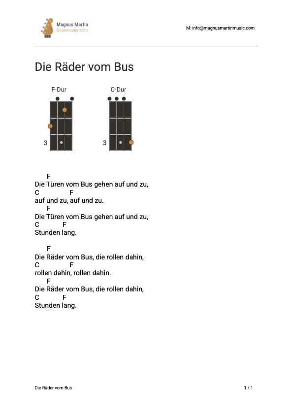 Die Räder vom Bus