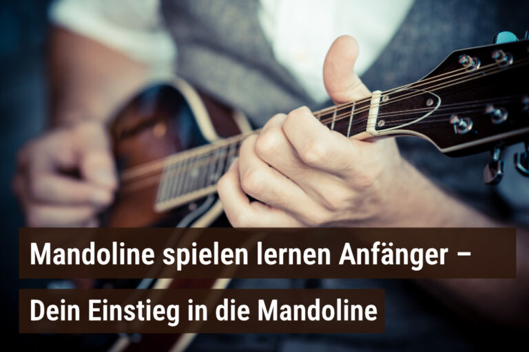 Mandoline spielen lernen Anfänger