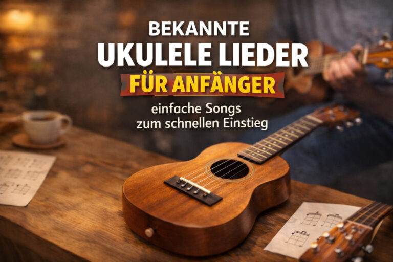 Bekannte Ukulele Lieder für Anfänger